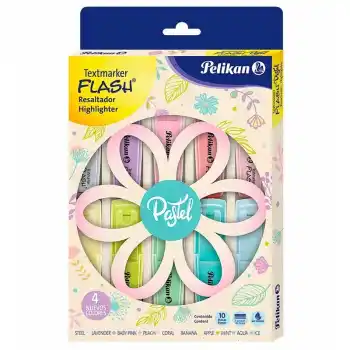 PELİKAN 10 LU PASTEL FOSFORLU KALEM PL6007