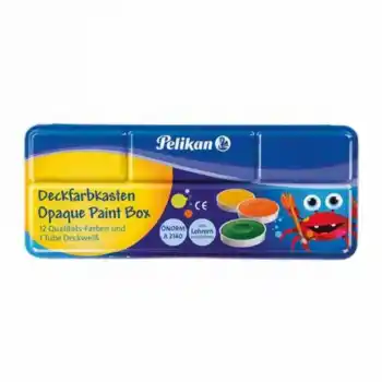 PELİKAN 12 RENK METAL KUTU SULU BOYA 802116
