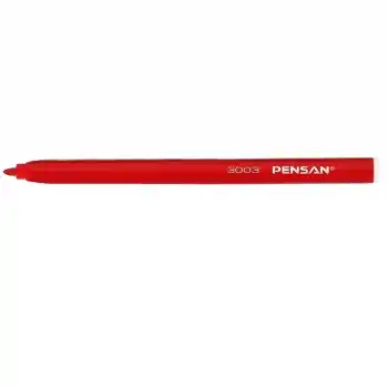 PENSAN 3003 KIRMIZI KEÇELİ KALEM