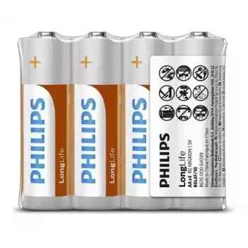 Phılıps R6l4f/10 Longlıfe Çinko Aa Kalem Pil 4 Lü