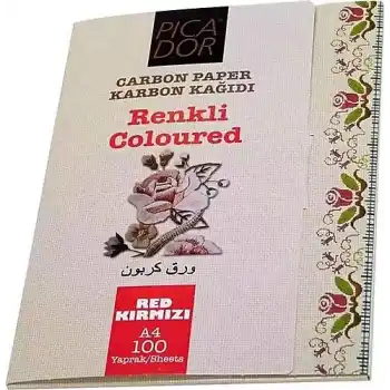 PİCADOR A3 297X420 KIRMIZI KARBON KAĞIDI