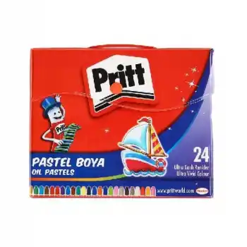 Pritt 24 Renk Çantalı Pastel 1048064