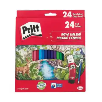 PRİTT 24 RENK KURU BOYA TAM BOY 1221351