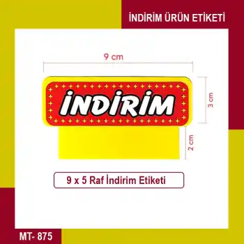 Raf Önü İndirim Etiketi Karton 50 Adet