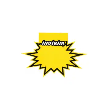 Raf Önü Rafa Geçmeli İndirim Baskılı Yıldızlı Fiyat Etiketi 15x12 cm.100 Ad.