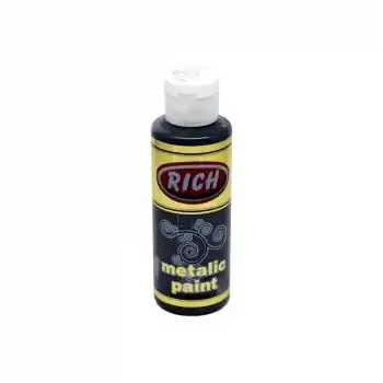 RICH 0770 METALİK AKRİLİK BOYA 03985 SİYAH 120 CC