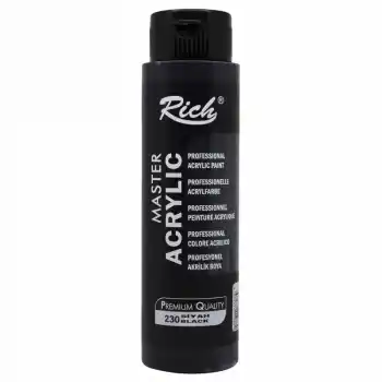 RICH 500-230 AKRİLİK BOYA 01988 SİYAH 500 CC
