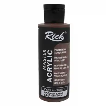 RICH AKRİLİK BOYA 220 AÇIK KAHVE 120 CC