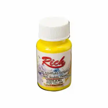Rıch Akrilik Kumaş Boyası 01992 Sarı 50 Cc.