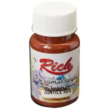 RICH AKRİLİK KUMAŞ BOYASI 03464 KİREMİT 50 CC.