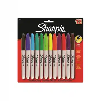 Sharpıe 12 Li Fıne Permanent Markör Karışık 986052