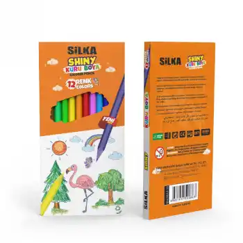 Silka Art.86 Shıny 12 Renk Tam Boy Kuru Boya Kl2-hs12-12