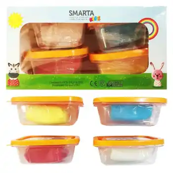 Smarta Kıds 4 Renk Model Hamuru 4x70 Gr. Okul Seti