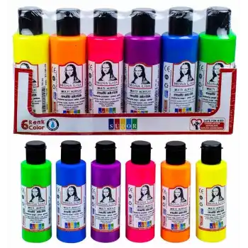Südor Monalisa 6x70 Ml Fosfor Akrilik Boya Sd1006f