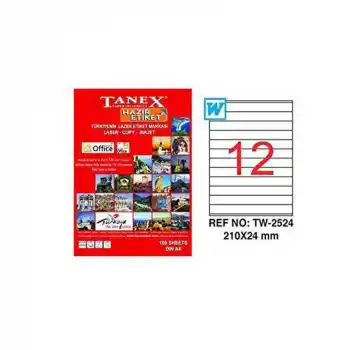 Tanex 210x24 Laser Etiket Tw-2524