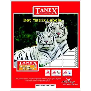 Tanex 22x55 Bilgisayar Etiketi
