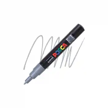 Uni-ball Pc-1m Posca Su Bazlı Marker Gümüş 0.7