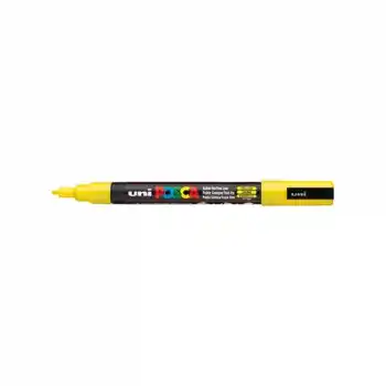 Uni-ball Pc-3m Posca Su Bazlı Marker Güneş Sarısı 0.9