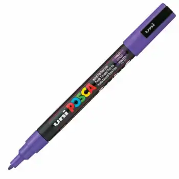 Uni-ball Pc-3m Posca Su Bazlı Marker Mor 0.9