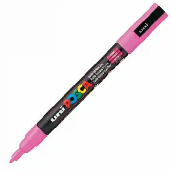 Uni-ball Pc-3m Posca Su Bazlı Marker Pembe 0.9