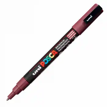 Uni-ball Pc-3m Posca Su Bazlı Marker Ş.kırmızı 0.9