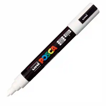 Uni-ball Pc-5m-posca Su Bazlı Marker Beyaz 1.8