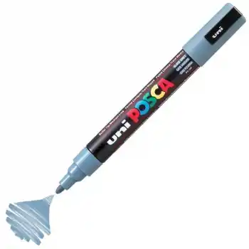 Uni-ball Pc-5m-posca Su Bazlı Marker Kurşun Gri 1.8