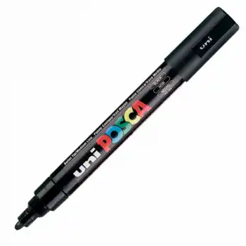 Uni-ball Pc-5m-posca Su Bazlı Marker Siyah 1.8