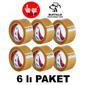 Vege Koli Bantı Bufalo 45x100 Şeffaf 6lı 1 Paket