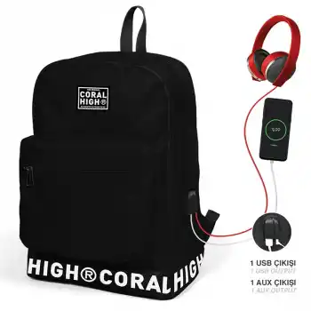 Yaygan 24101 Coral Hıgh Sırt Çantası Usb+aux