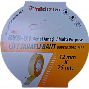 Yıldızlar 12x25 Çift Taraflı Bant Byb-01