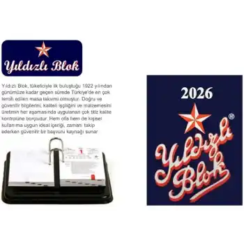 Yıldızlı Masa Blok Takvimi 2026