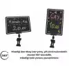 MT Siyah PVC Yazılıp Silinebilen Fiyat Etiketi ve Mini Mandal Etiket Tutucu 10 lu Set 1006