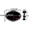 MT Yazılıp Silinebilen Siyah PVC Fiyat Etiketi ve Ayarlanabilir Mini Mandal Etiket Tutucu 10 lu Set
