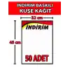 Market İndirim Afişi Kuşe Kağıt 32x45 cm 50 li Pk.
