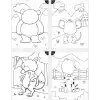 LINO LS-701 FUNNY FACES STİCKERLI BOYAMA KİTABI HAYVANLAR