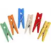 Brons Ahşap Mandal Renkli Küçük Br-904 24lü
