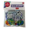 BU-BU SİMLİ EVA STICKER UZAY ST0153