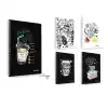 ÇINAR COFFEE A4 72 YP ÇİZGİLİ PP KAPAK SPİRALLİ DEFTER 72607
