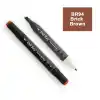 Del Rey Twın Marker Br94 Brick Brown Çift Uçlu Grafik Kalemi Mn-dr094