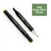 DEL REY TWIN MARKER G43 DEEP OLİVE GREEN ÇİFT UÇLU GRAFİK KALEMİ MN-DR043