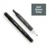 DEL REY TWIN MARKER GG7 GREEN GREY ÇİFT UÇLU GRAFİK KALEMİ MN-DRGG7