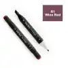 DEL REY TWIN MARKER R1 WINE RED ÇİFT UÇLU GRAFİK KALEMİ MN-DR001