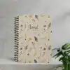 Dilman Flower 16x22 80 Yp Çizgili Spiralli Defter