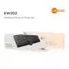 LECOO KW202 SİYAH KABLOSUZ KLAVYE & MOUSE SET