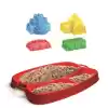 LINO KİNETİK KUM SETİ KALE TEMALI 350 GR KUM+KÜREK+4 KALIP LN-551