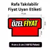 Market Raf Önü ÖZEL FİYAT Karton Fiyat Etiketi, 5 cm x 9 cm, Rafa Takılabilir 100 Adet