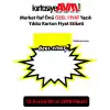 Market Raf Önü ÖZEL FİYAT Yazılı Yıldız Karton Market Fiyat Etiketi 13,5 cm x 20 cm (50li Paket)