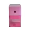 MAS 6734 KOLLU MASA TİPİ PLASTİK KALEMTRAŞ KÜÇÜK PEMBE