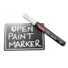 Open Paint Marker Siyah Etiket Yazı Kalemi Beyaz Renk Etiket Kalemi 1 Adet